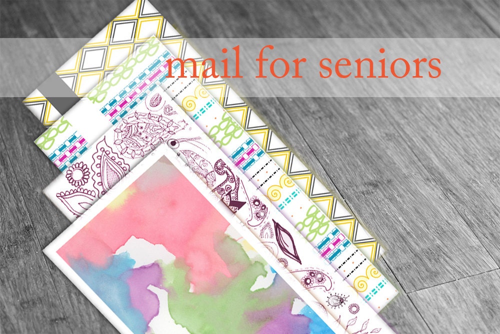 mail for senior citizens / 4 weeks of letters and cards