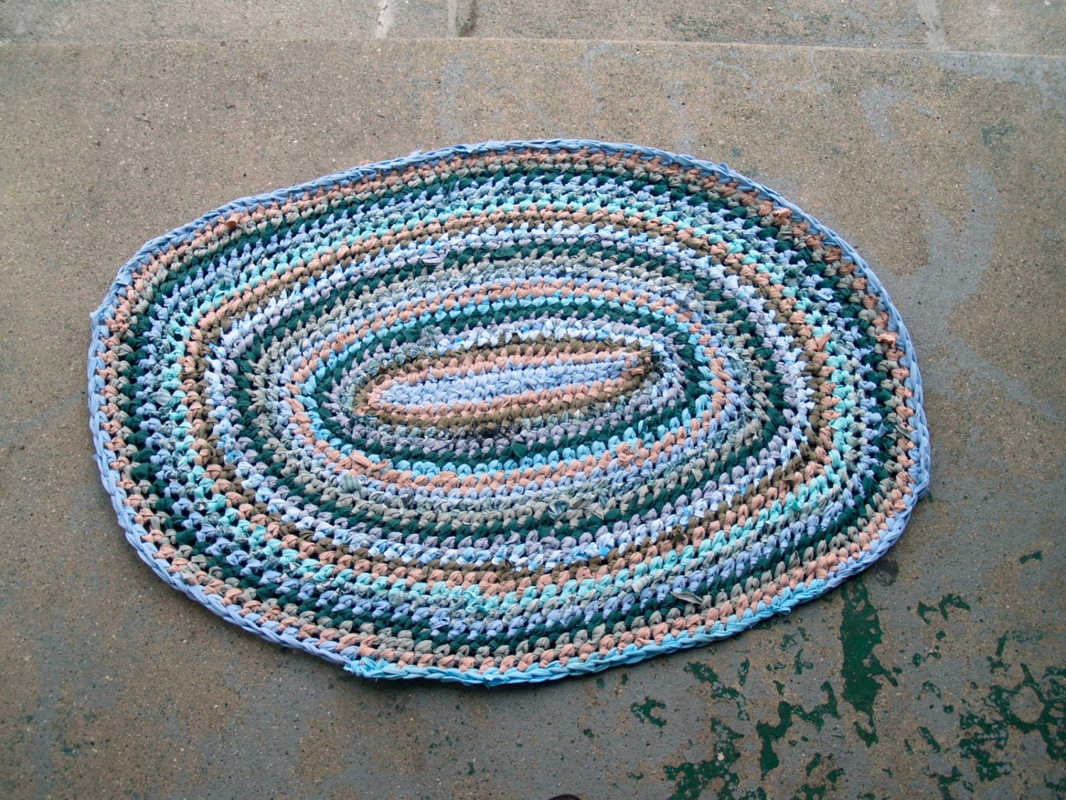 Moonstone Oval Rag Rug