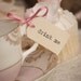 Drink Me Teacup Tags - buttercream and dusky pink
