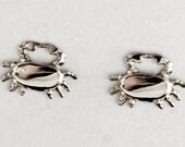Cute Crab Sterling Silver Post Earrings
