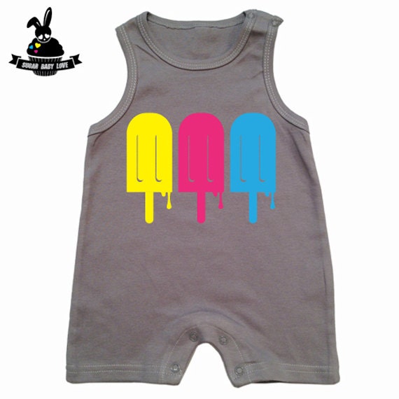 POPSICLE - baby overall -summer romper