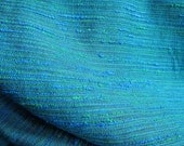 Vintage Blue Green Upholstery Fabric 12 Yards Textured Boucle Mid Century Modern 1960s Yardage