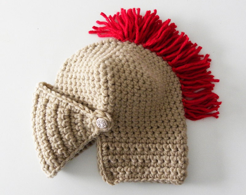 Knight Helmet Hat Crochet Slouch Mens Convertible Beanie Hat Handmade Winter Men Snowboard Ski Hat unisex