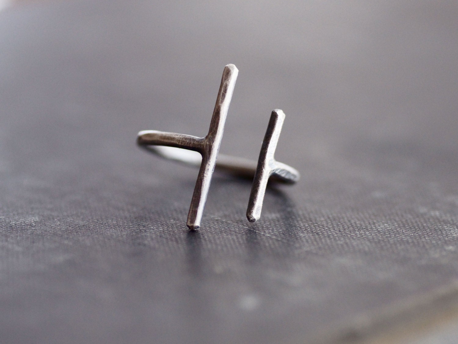 Parallel Bars - Sterling Silver Ring - Made to Order