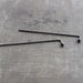 Long Oxidized Stud / Post Sterling Silver Earrings with Stem