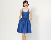 Floral 70s Dress - 1970s Dress - Petite Fleur Dress
