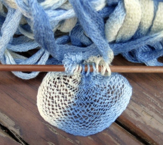 Novelty Yarn Estelle Frill Seeker Self Ruffling by SusanEknits