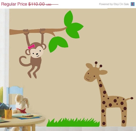 SALE 10% OFF Jungle Wall Decal