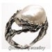 Pearl Engagement Ring, White Pearl Ring, Gumush STALAGMITE Ring, 925 Sterling Silver Ring, Pearl Rings, Size 10 Custom