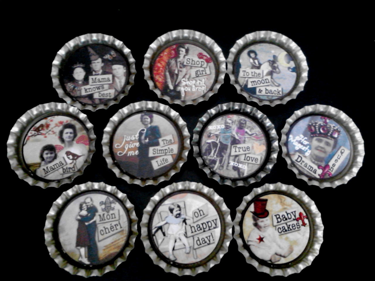 Vintage Nostalgia Magnet Set