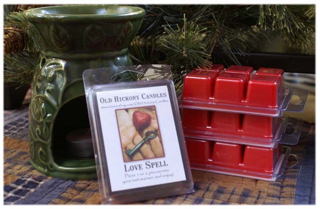 Love Spell Clamshell Breakaway Candle Tarts  VS Type  oldhickorycandles