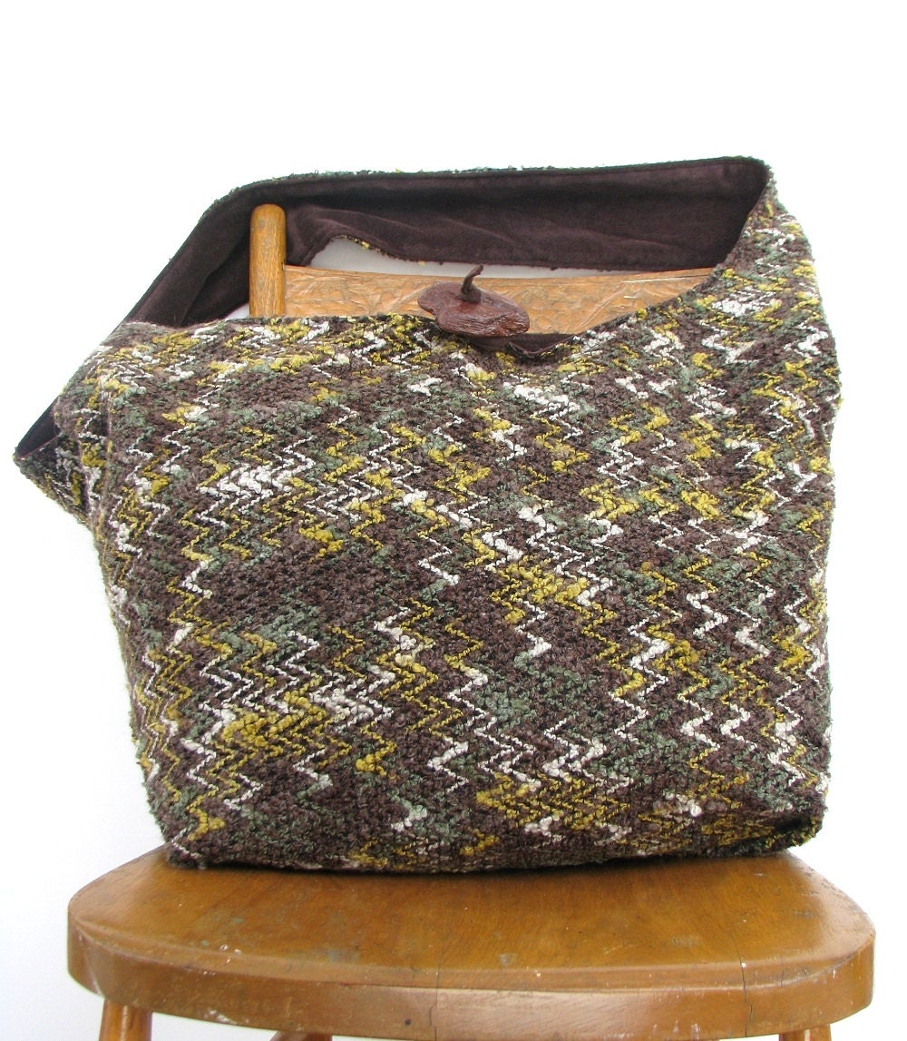 HOBO BAG Chevron Bag Crossbody Hobo Bag Crossbody Bag Diaper Bag Hippie Bag Boho Bag Bohemian Bag Chevron Bag Brown Hobo Bag Slouch Bag