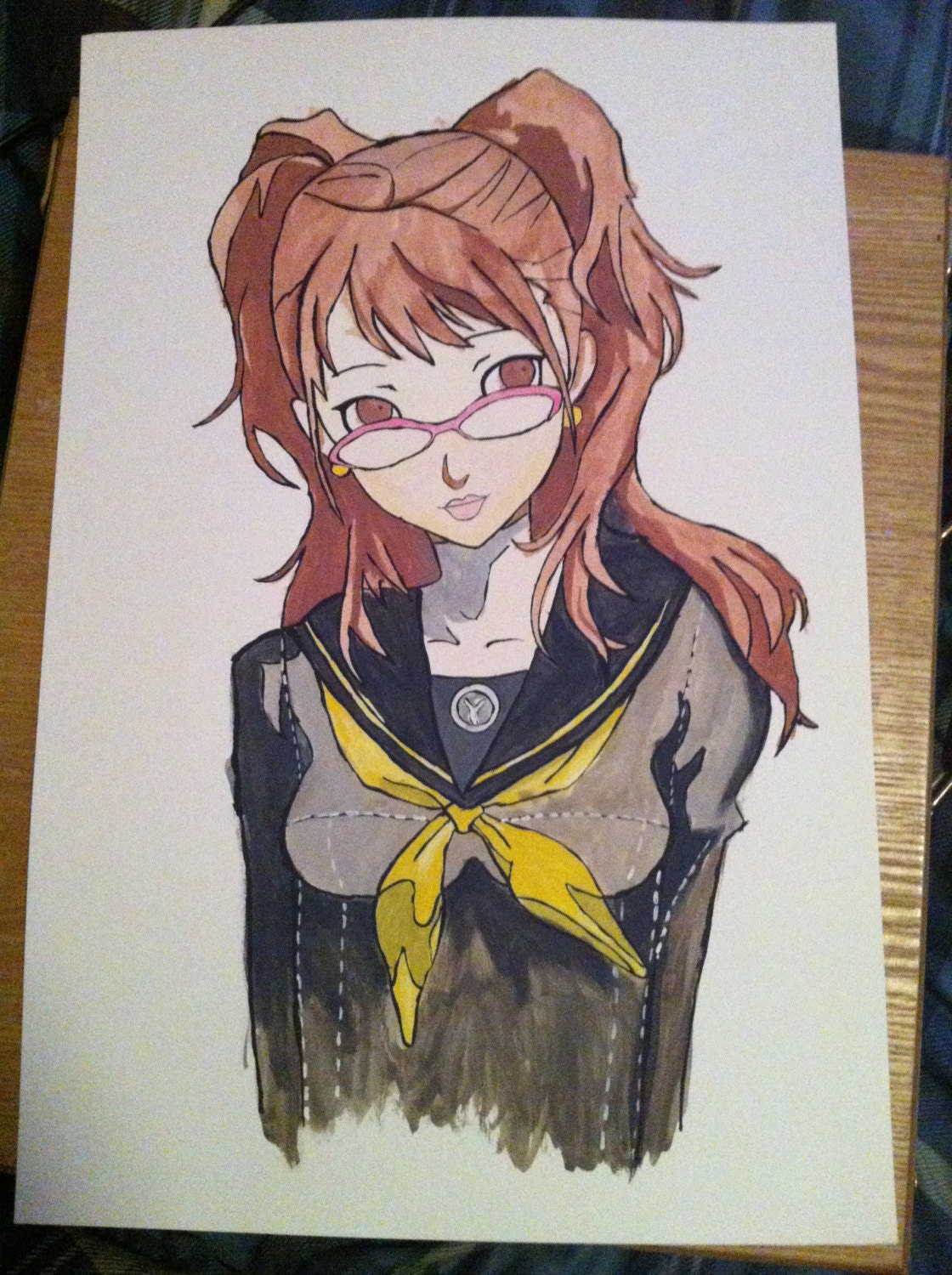 Rise in watercolor