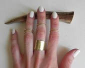 above the knuckle rings, FREE SHIPPING, adjustable knuckle rings, knuckle ring set, adjustable thin mid rings, free shipping