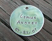 Add a Large Solid Sterling Silver Round or Oval Tag a la carte