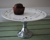 Cake Stand, Cupcake Stand, Wedding, Birds, Mercury Glass
