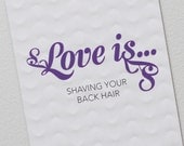 Love is shaving