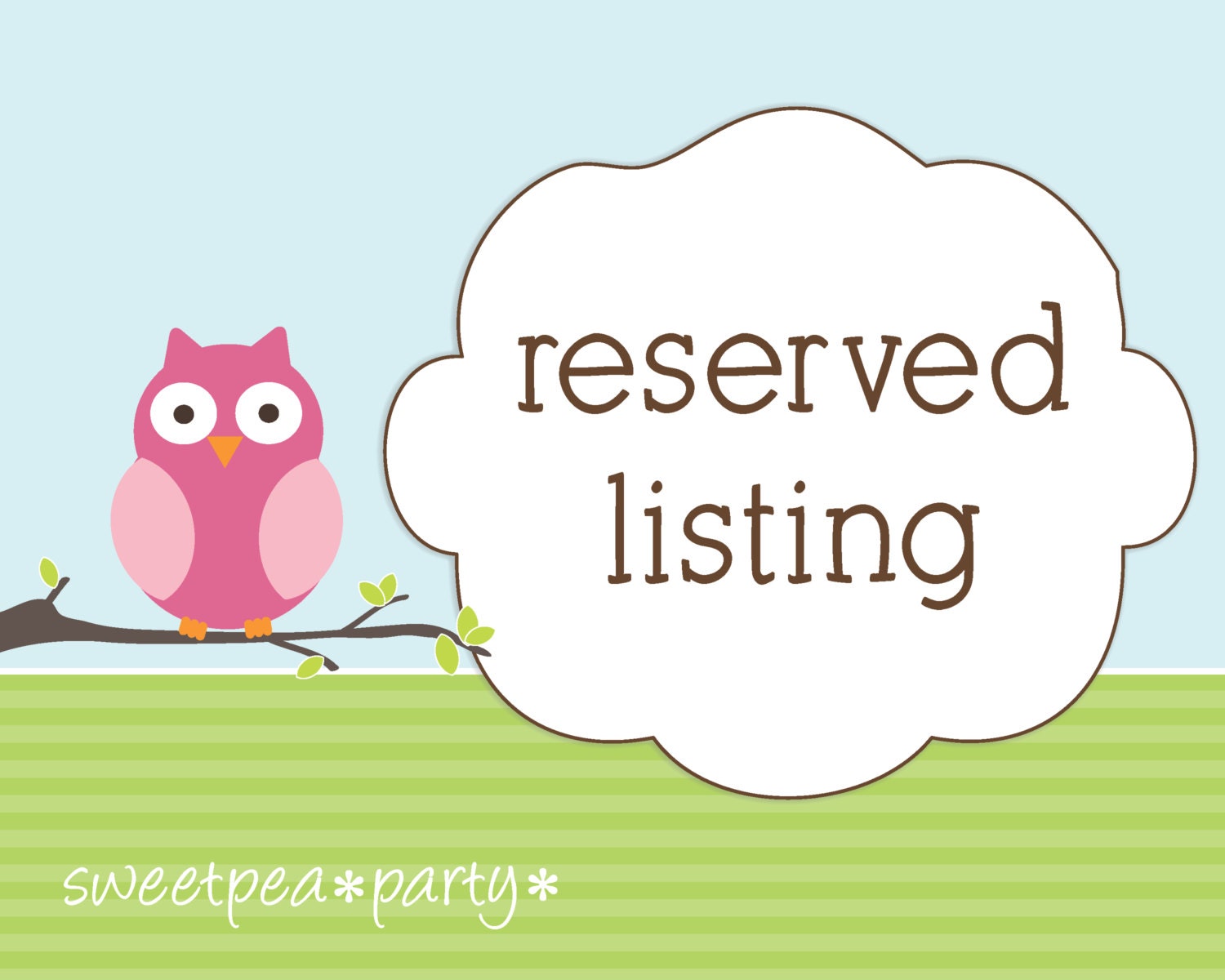 Reserved Listing for Terri
