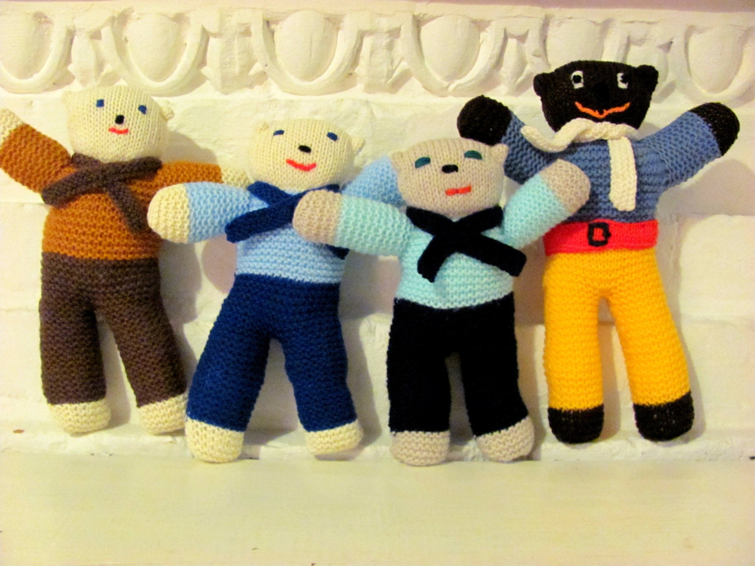 Bears in Colorful Clothes- Hand Crocheted in Northern Ireland