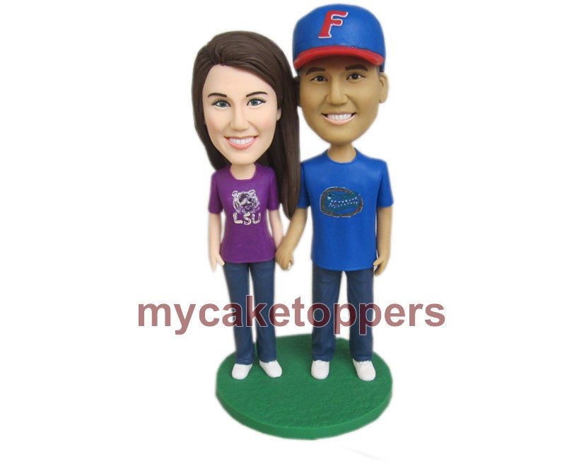 Custom wedding Cake Toppers  Figurine personalized birthday cake toppers customzied cake topper FREE SHIPPING from your photo