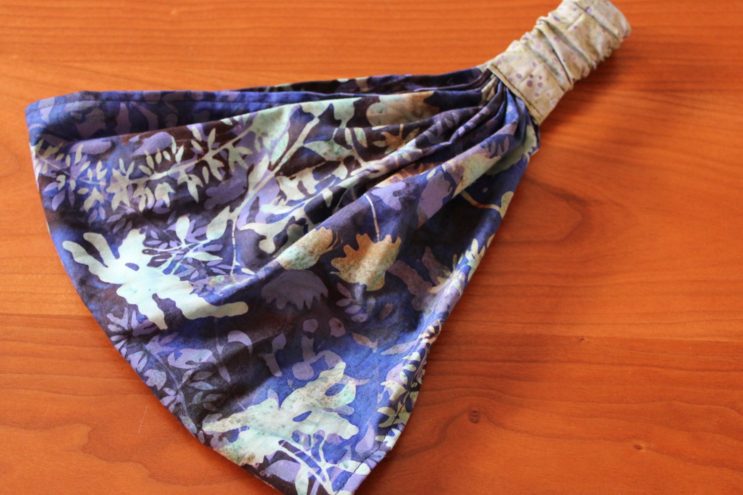 Wildflowers Batik Gypsy Wrap, size M - dread wrap, yoga headband, scarf:  Gypsy Wraps by Julie Bartel