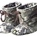 US Army Baby Boots, handmade quilted boy girl infant shoes camo USA combat size 1