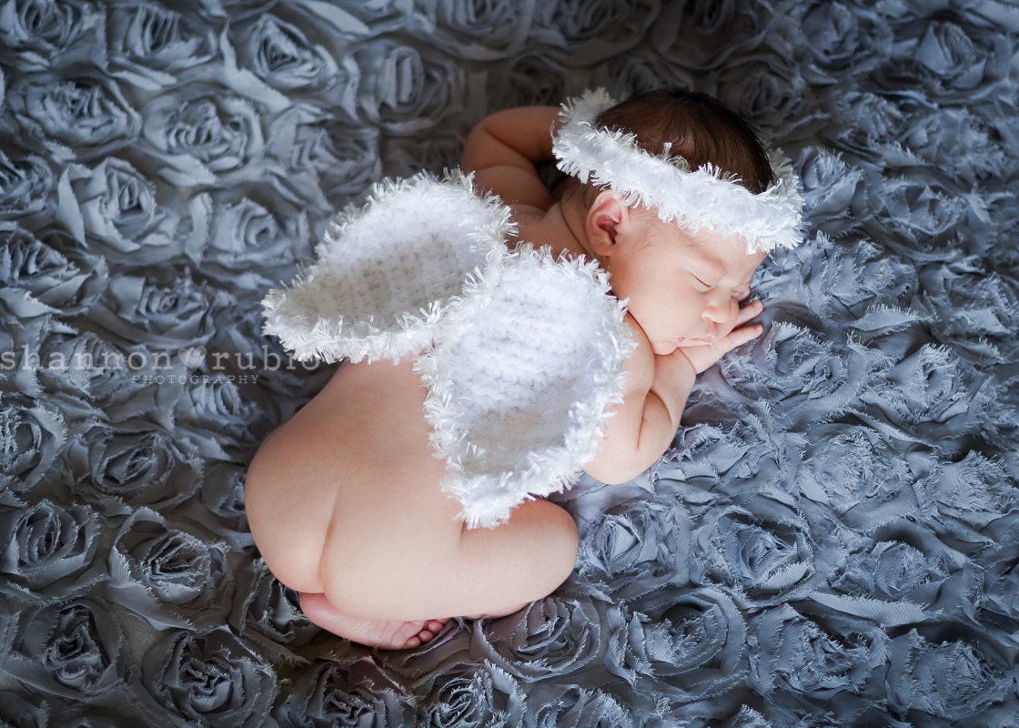 Angel Wings and Halo Newborn Photo Prop