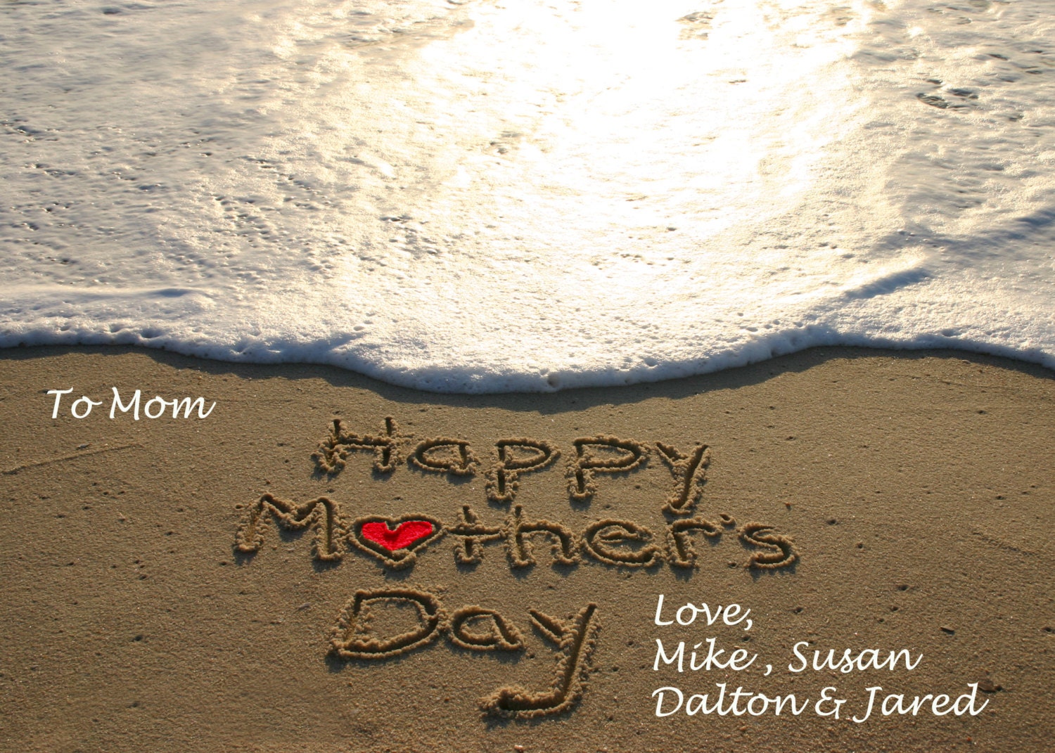 Mother's Day Beach Download Photo