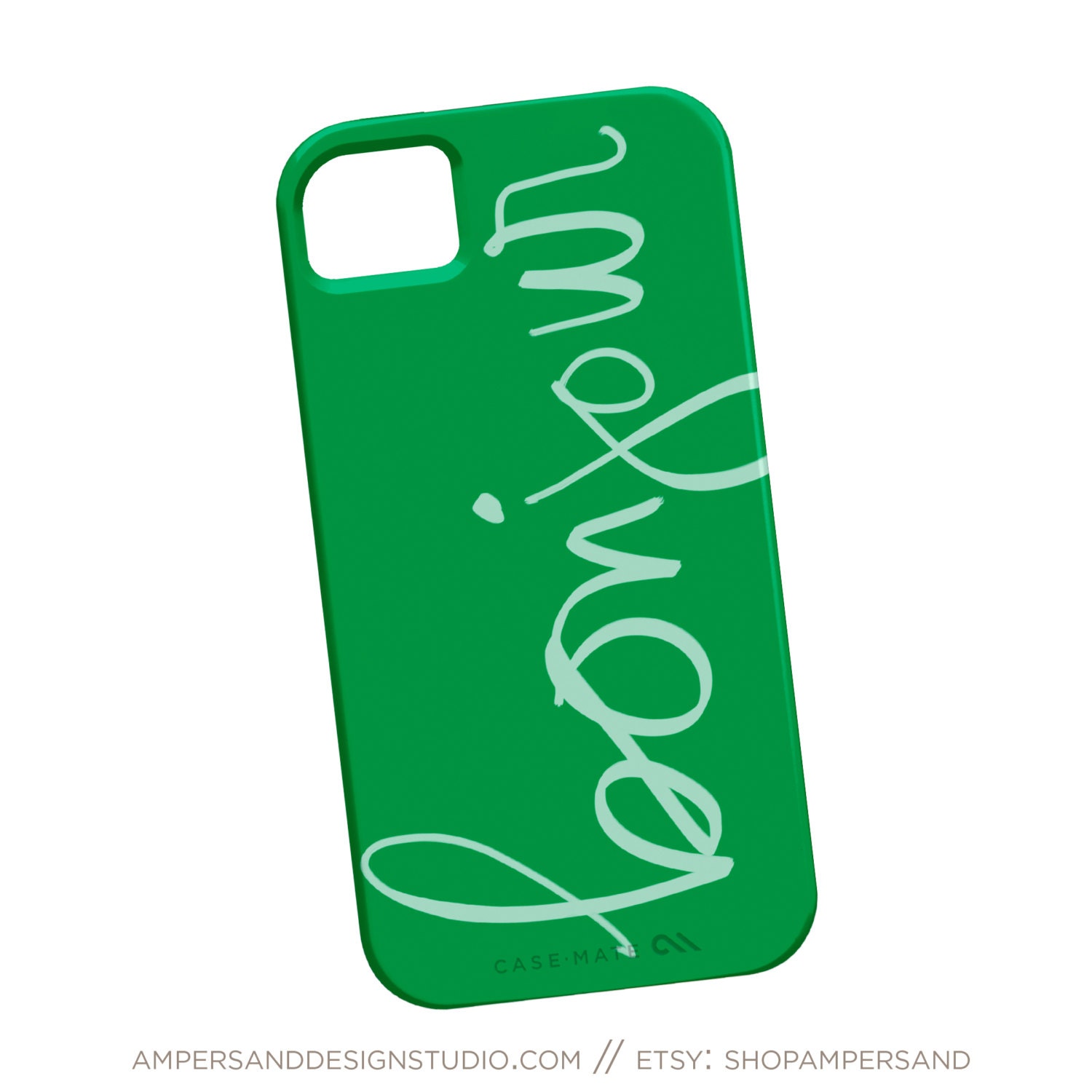 iPhone 4 or 5 case - Bonjour Handwriting