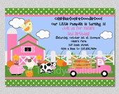 Fall Farm Pumpkin Birthday Party Invitation Farm Birthday Party Invite Printable Boys or Girls Il_170x135