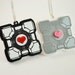 Portal Companion Cube Friendship Necklaces - Sale 25% - Laser Engraved Acrylic