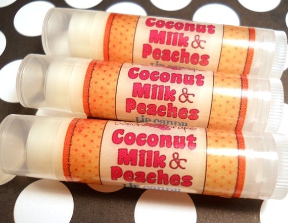 ON SALE- Coconut Milk & Peaches Lip Balm  - The Best Lip Balm