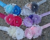 Elastic Headband Flower Headband Baby Headband Fancy Headband Silk Flower Headband toddler headband girl headband