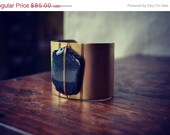 MEMORIAL DAY SALE Lux Raw Gemstone Specular Hematite Cuff Festival Jewelry Gypsy Bohemian Earthy Goddess Woman Wire Wrapped Gemstone Chunky