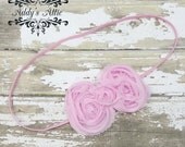 Baby Headband..Pink Headband..Newborn Headband..Toddler Headband..Valentine Headband