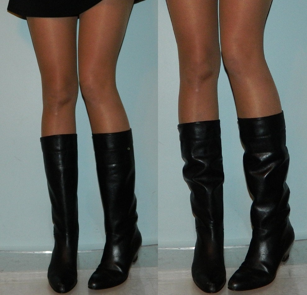 vintage 80s pirate slouch boots size 7.5 8