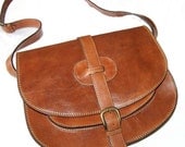 Goldmann xl. Medium Brown Leather Bag Leather Messenger Leather Cross body Purse Satchel Saddle Bag / fits a 11 laptop