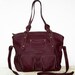 Magui L. Aubergine Leather Tote - Handbag - Shoulder - Crossbody Bag, fits a 15" and 13" laptop