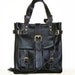 Leather Bag,Handbag, Shoulder Crossbody Purse, Orea L. in black, fits a 13" laptop