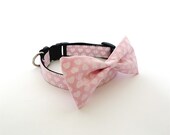 Bowtie Collar -PInk Heart New-