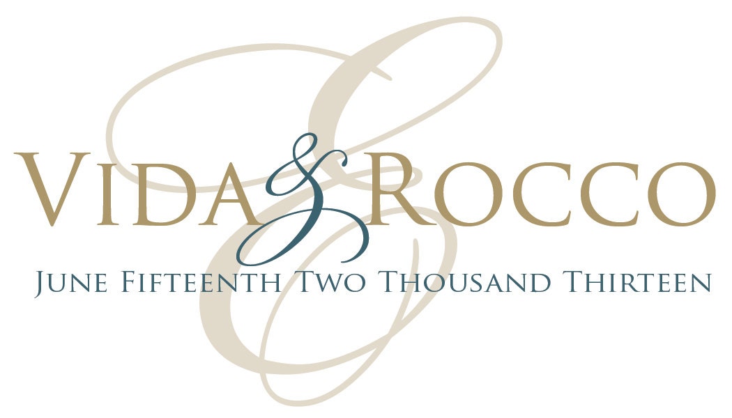 Custom Wedding Couple Monogram Personalized (M20)