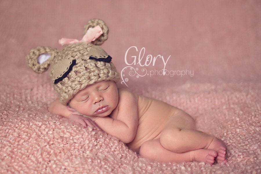 Newborn Doe hat. Deer hat
