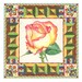 Tea Rosebud Botanical Archival Print 8.5 x 8.5