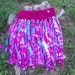 Raspberries on Ice Hand Dyed Fairy Wrap Skirt  Med / Lg Dance Skirt/ Unique Up-Cycled Yoga Movement Skirt