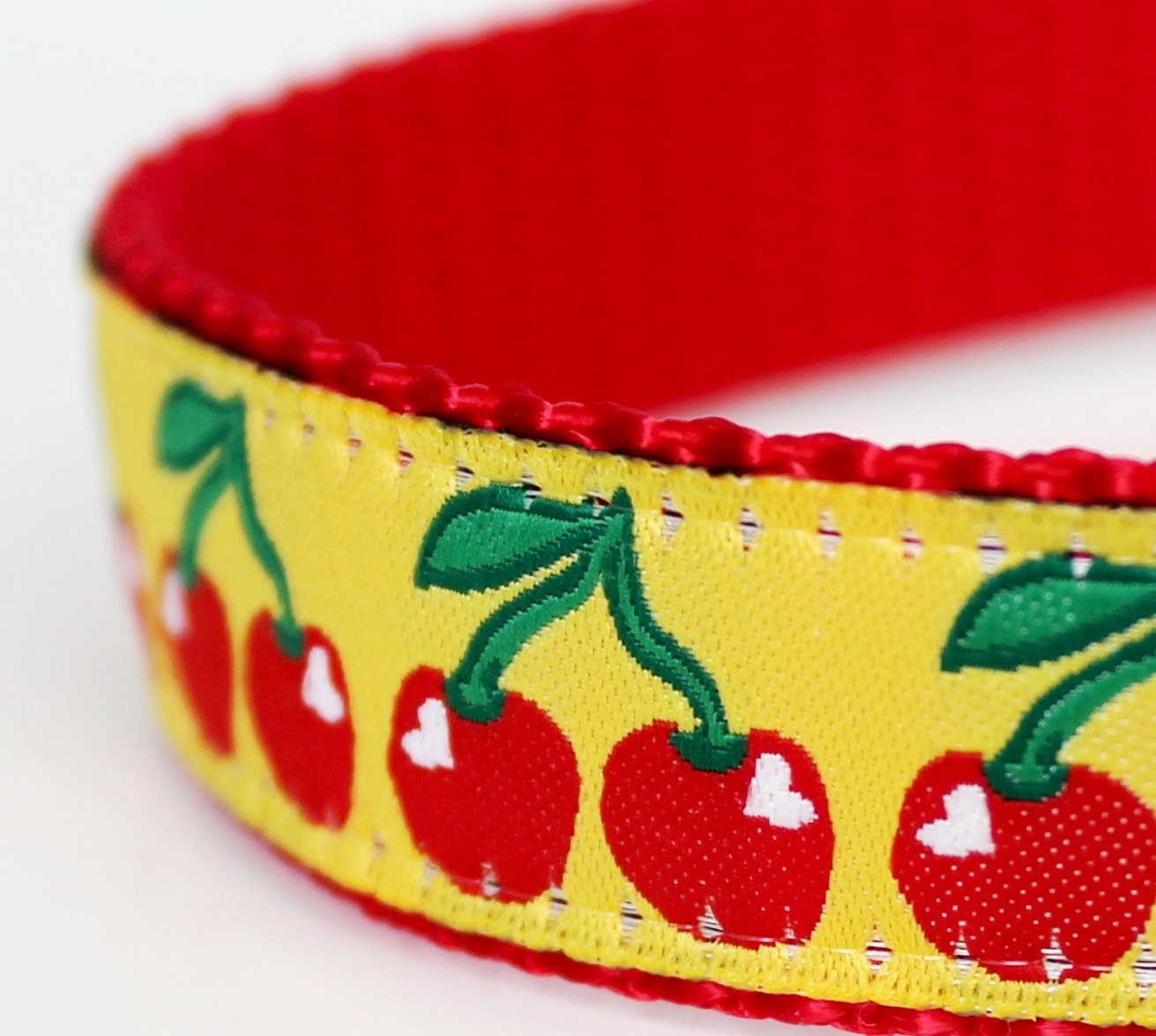 Red Cherries Dog Collar / Pet Accessories