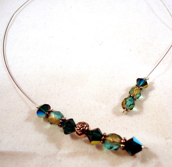 Emerald Treasures Beaded Bookmark