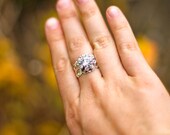 LEAH- Rhinestone Adjustable Ring