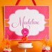 Pink and Orange Printable Custom Name Poster