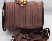 10 yards 5/8 inch (47) Bark foldover FOE elastic trim hair ties bella jay emi