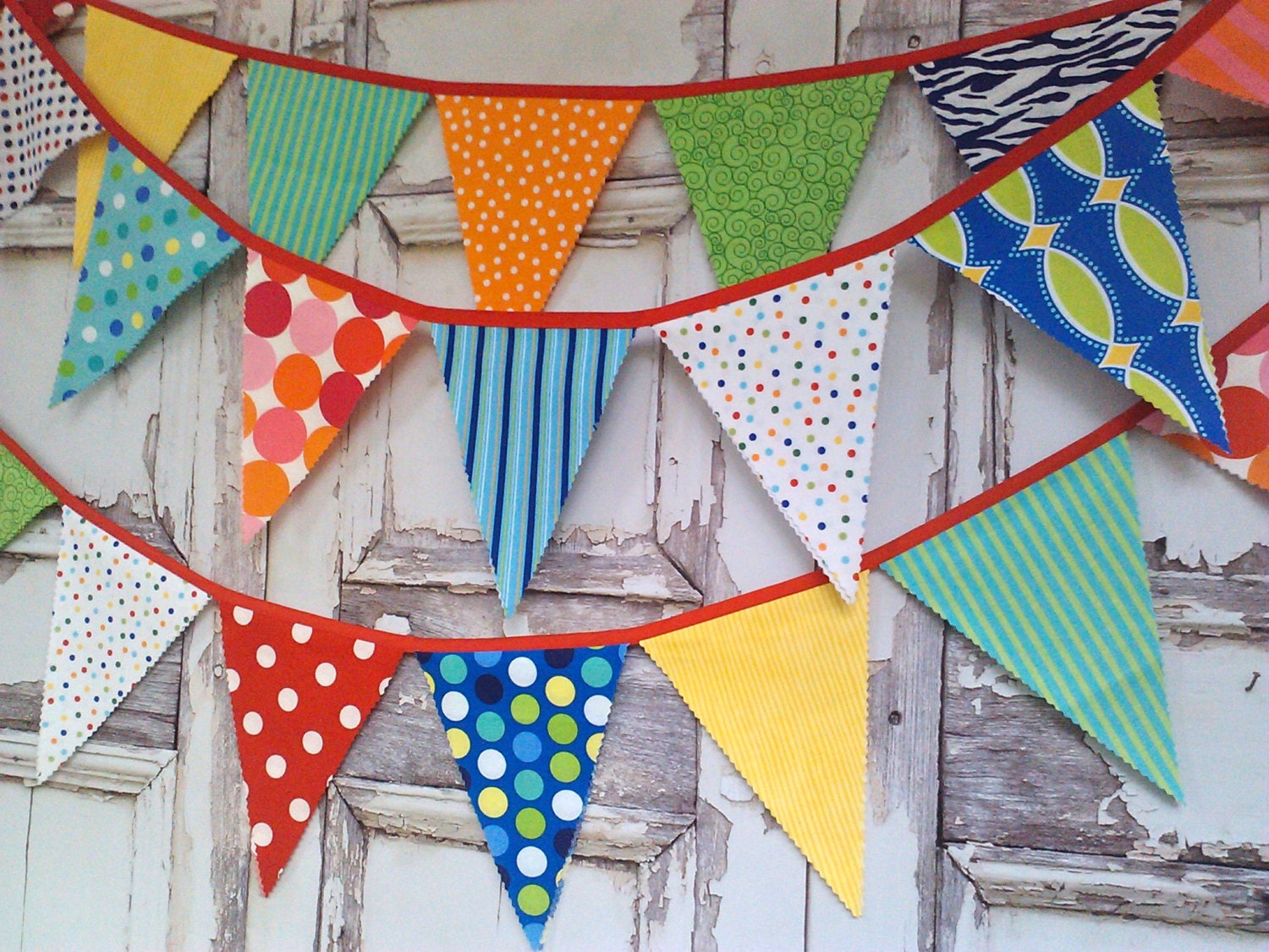 Circus Bunting Fabric Party Flags size X-Large